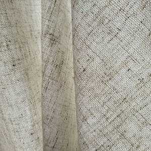 Polyester Linen Blend Light Filtering <b>Curtain</b> Fabric Sample for Valances & <b>Curtains</b> - Product Image 3