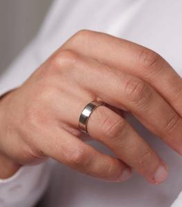 Set di fedi nuziali in oro bianco 14 carati con fedi nuziali di coppia di Design floreale con diamante all'ingrosso - Product Image 3