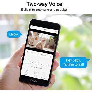Distributore Automatico di Cibo per Animali Antela 6L con Telecamera 3MP, Controllo WiFi via App, Bianco, Forma Arrotondata, Spina Europea, Display LCD - Product Image 5