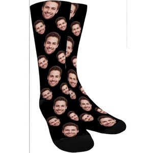 Personnalisé Imprimé Votre Propre Texte Logo Image Funky Crazy Lover Conçu Chaussettes Drôle <span class=keywords><strong>Chien</strong></span> Animal Chiot Nouveauté Cadeau Visage <span class=keywords><strong>Photo</strong></span> Chaussettes - Product Image 1