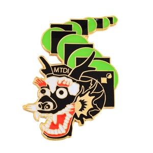 Broches en émail personnalisées en forme d'animaux de dessin animé mignons, plaquées or, pour sacs à dos, bijoux, cadeaux pour <span class=keywords><strong>amis</strong></span> - Product Image 2