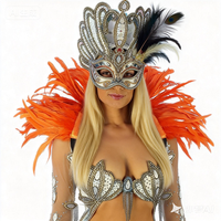 Fascinator de carnaval à plumes pour femme, coiffe de mariée, accessoire de cheveux pour mariage, cocktail, thé, fête, chapeau de costume Derby