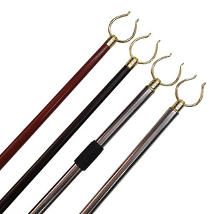 Calligraphy Pen Solid Wood Telescopic Pole With Copper Tip For Drying Clothes On Balcony Modern Simple Style - Product Image 5