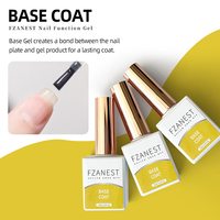 FZANEST HEMA sans ongles fournitures salon super base gel base et couche de finition nouveau produit pour les ongles 2023