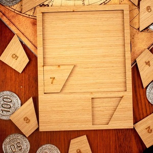 Rompecabezas de Madera con Forma de Cuadrado que Desaparece, Juguete Educativo en Caja Plana, Regalo de Cumpleaños o Festividades, 10 Piezas, Diseño Personalizado, para Niños de 5 a 7 Años - Product Image 1