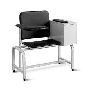 SKE090 chaise d'hôpital en acier inoxydable Durable avec armoire en cuir PU chaise de don de sang <span class=keywords><strong>médical</strong></span> - Product Image 2