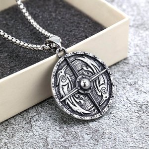 Yunnique-collar con colgante unisex de acero inoxidable, diseño de runas vikingas, regalo, joyería, accesorio de moda - Product Image 4