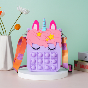 Portamonete portamonete portamonete portamonete in Silicone con decorazione floreale e con stampa di cartoni animati - Product Image 4