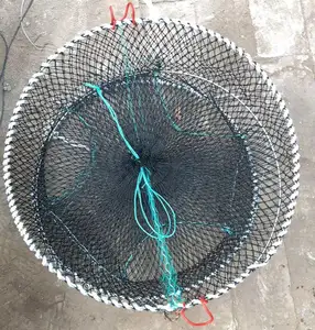 Armadilha de pesca personalizada de codfish, gaiola de pesca de mola 70*120cm com moldura, galvanização quente para mercado eua