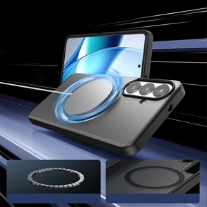 Étui de téléphone magnétique mat pour <span class=keywords><strong>Samsung</strong></span> <span class=keywords><strong>Galaxy</strong></span> S26 Ultra, pour <span class=keywords><strong>Samsung</strong></span> <span class=keywords><strong>S</strong></span> 25 Ultra, sensation de peau, protection intégrale anti-chute - Product Image 4