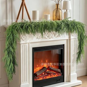 Guirnalda Navideña Artificial Ruyin de Pino y Ciprés de 6 pies, Decoración Verde para Chimenea y Decoración Navideña - Product Image 2