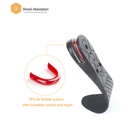 S-King Échantillon Gratuit : Semelles Sportives et Supports de Voûte Plantaire, Inserts de Chaussures en EVA Rehaussants, Coussinets de Semelle Rehausseurs de Hauteur