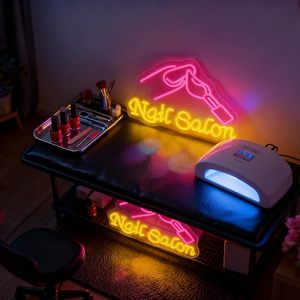 Nail Salon Neon <b>Sign</b> Hand Nail Polish Pattern LED Neon Light USB Powered Wall Hanging Advertising <b>Sign</b> For Nail Beauty Salon - Product Image 4