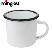 빈 10oz 화이트 머그잔 커피 컵 열전달 승화 코팅 에나멜 머그잔 컵