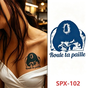 Autocollant de tatouage semi-permanent à l'encre de Jagua, à base de jus de fruits et d'herbes, imperméable, longue durée, pour femmes et filles, tenue 2 semaines, OEM Fournisseur - Product Image 2