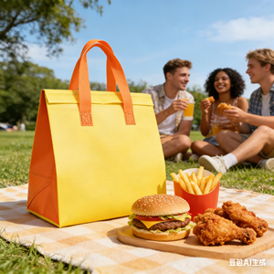 Sacs isothermes personnalisés écologiques, résistants à l'eau et réutilisables pour la livraison de boissons froides, de canettes et de vin - Product Image 1