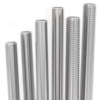 China Manufacturers Full Custom M3-M42 Steel Studs Threaded Rods Metric System Zinc & Black Finish Bolts