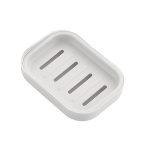 Japanese Style Soap Dish Rectangular PP Medium With Lid Drainable Soap Tray For Bathroom Use - Product Image 5