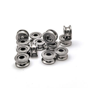 Bantalan U U624ZZ, tahan air dan tahan karat bantalan 4x13x7 baja krom tahan lama GCR15 katrol untuk rel trek sistem gerakan linier - Product Image 2