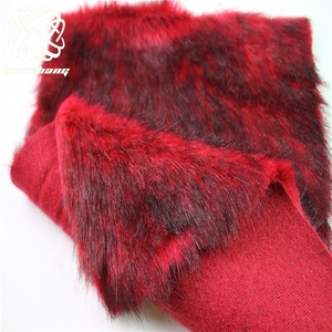 <span class=keywords><strong>Tela</strong></span> de felpa de pelo de zorro falso, supersuave, <span class=keywords><strong>gris</strong></span>, marrón, teñido con punta negra, fabricante de China, venta al por mayor - Product Image 2