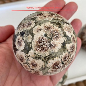 Esfera de Ágata Verde de Estilo Bohemio de Alta Calidad al por Mayor, Piedra de Cristal Natural para Decoración del Hogar Única y Regalos Navideños - Product Image 3