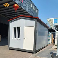 Casa Contenedor Prefabricada de 20 pies con Estructura de Acero Galvanizado, para Hotel, Taller, Vivienda y Almacenamiento de Energía