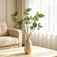 Tige de verdure artificielle réaliste de 24 pouces, branche décorative pour centre de table de maison, bureau, hôtel, salon