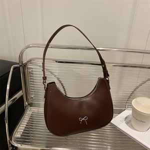 Bolso Bandolera de Mujer 2026, Nuevo Estilo, Moderno, Ligero, Plegable, de Cuero Genuino, Retro, Casual, con Lazo Decorativo - Product Image 2