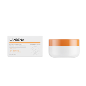 Nouvelle Arrivée Lanbena : Crème Réparatrice Pieds VC à l'Acide Salicylique pour Peaux Sèches et Gercées - Product Image 1