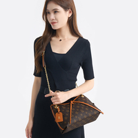 Sac à main femme de créateur OEM ODM de haute qualité 2027, tendance vintage de luxe, motif géométrique en PU, fermeture éclair, pour l'été