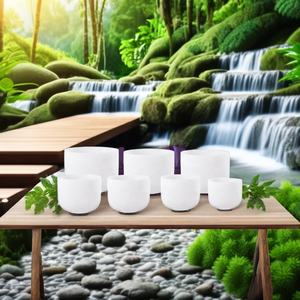 432hz/440hz סט קוורץ קערת קול צ 'אקרה קערת ריפוי קול צ' אקרה לשימוש טיפולי - Product Image 1