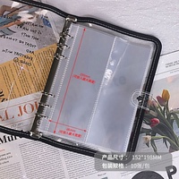 Recharge personnalisée pour classeur à anneaux A5, album de scrapbooking 4 pochettes, design coloré, couverture transparente, dossier de rangement photo, classeur de cartes