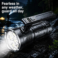 Lampe de poche LED portable en aluminium 10000LM avec affichage numérique, étanche, pour le camping, les situations d'urgence et la randonnée