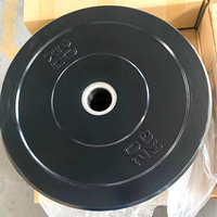Disque de musculation en caoutchouc naturel à 100 % avec insert en acier inoxydable, diamètre 450 mm, lb, pour l'haltérophilie