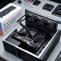 Radiateur à pompe liquide ultra-mince personnalisé pour processeur d'ordinateur de jeu Strx4 3970x, ventilateur de refroidissement du processeur, universel Intel AMD