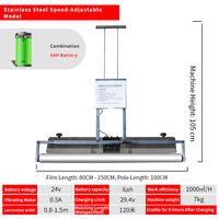 Machine de laminage de film pour le durcissement du béton des pistes aéroportuaires, outil robuste anti-fissuration pour l'élimination des traces de pas