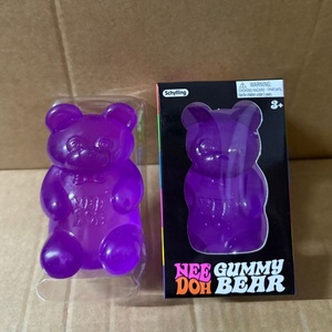 Translucent Needoh <b>Gummy</b> <b>Bear</b> Toy Soft Clear Gel <b>Bear</b> Shape Sensory Desk Toy for Kids Party Gift and Relaxation - Product Image 4