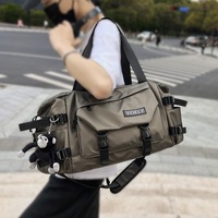 Sac de voyage respirant et résistant à l'usure de style coréen pour hommes, sacoche d'affaires grande capacité, sac de sport et de voyage pour courts séjours
