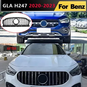 Grille de remplacement StarNav pour pare-chocs avant Mercedes Benz GLA H247 Standard 2020 2021 2022 2023, style grille supérieure en maille - Product Image 1