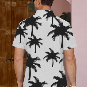 Camisa Hawaiana BMH 07-A para Hombre, Camisa Casual de Playa de Verano, Manga Corta, con Botones, Estampada, para Vacaciones Tropicales - Product Image 4