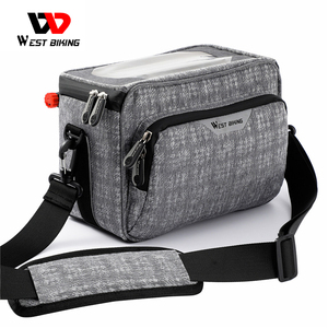 WEST BIKING Sac de guidon de vélo à écran tactile 3 en 1 imperméable à grande capacité pour vélo de montagne, sac de guidon de vélo - Product Image 2