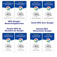 Carte NFC en PVC pour avis Google