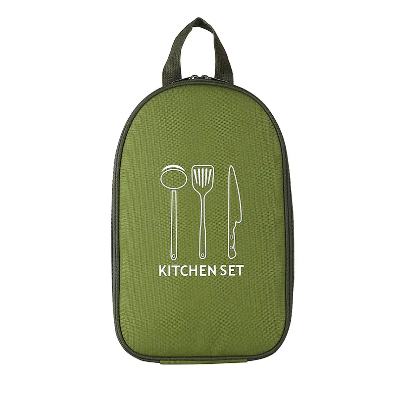 Practical and Portable Camping Utensils and Kitchen Tools Storage Bag Set