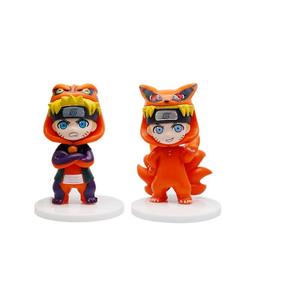 Japon Anime Sevimli Çizgi Film Ninja Aksiyon Figürü 3D Oyuncak Bebekler Toptan Araba Süsü Aksiyon Figürleri Seti Aksesuarları Hediyeler - Product Image 6
