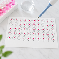 Plaque de test d'agglutination à la rose de Bengale jetable Degao, plaque de réaction blanche pour la détection de la brucellose vétérinaire