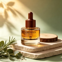Flacon compte-gouttes cylindrique en PET de 30 ml pour sérum et lotion, conteneur cosmétique personnalisable pour crème visage, emballage de soins de la peau, marque privée