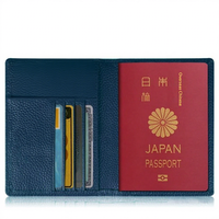 Fabricant de porte-passeport en cuir PU personnalisé OEM, imperméable, antivol, résistant à l'usure, organiseur de documents de voyage, portefeuille