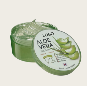 Gel Calmante de Aloe Vera Coreano ODM OEM para el Rostro, Hidratante y Reparador, Calmante para Después del Sol, Sin Alcohol - Product Image 2