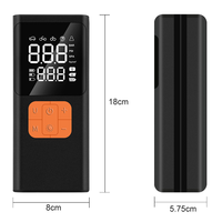 Démarreur de batterie portable avec mini-compresseur d'air 150 PSI pour pneus de voiture et arrêt automatique