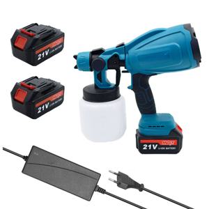 Máquina de herramientas de pintura automática de pared para el hogar portátil de 800ml y 400W, pulverizador sin aire HVLP, pistola pulverizadora de pintura eléctrica inalámbrica - Product Image 1
